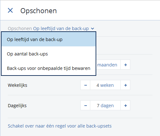 Hoe maak ik een back-upschema